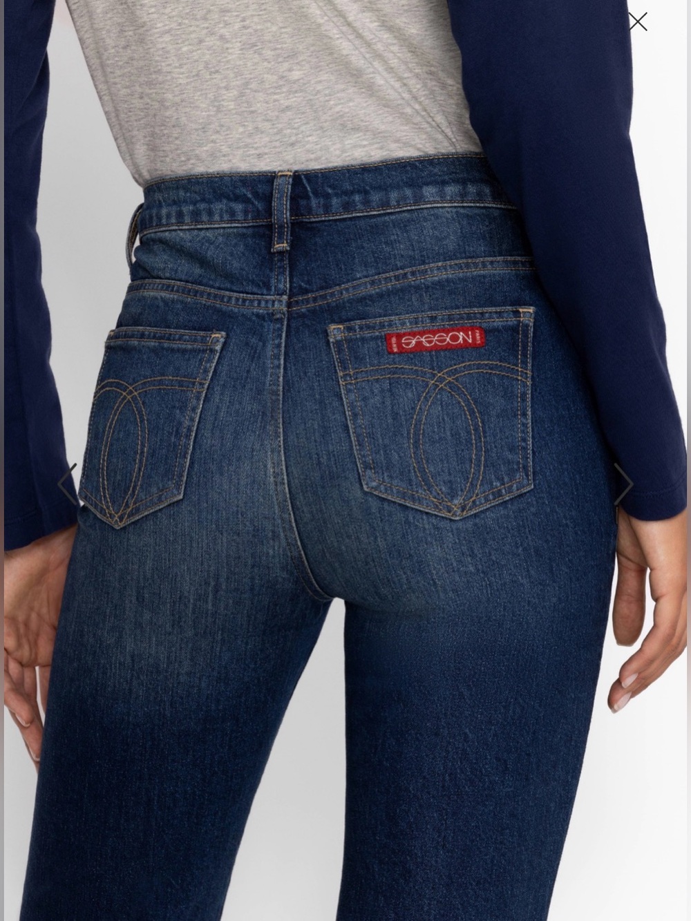 JW X SASSON JOHNNY WAS STRAIGHT LEG JEAN Size 26 Excellent Condition - Picture 2 of 8